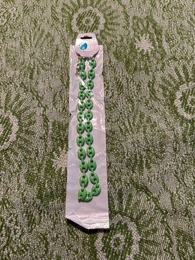 Green Link Chain Necklace - Fashion Women Jewelry